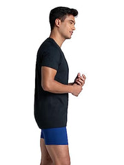 Fruit of the Loom Men's Undershirts, Moisture Wicking & Tag Free, Short Sleeve Crew T-Shirts