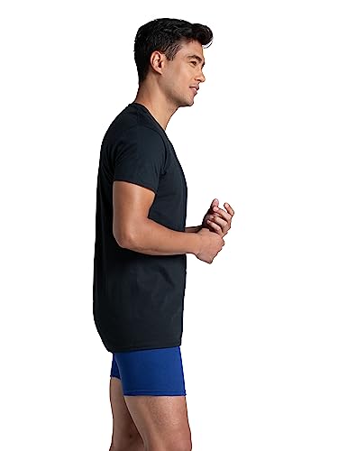 Fruit of the Loom Men's Undershirts, Moisture Wicking & Tag Free, Short Sleeve Crew T-Shirts