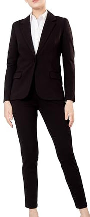 Marycrafts Women's Business Blazer Pant Suit Set for Work