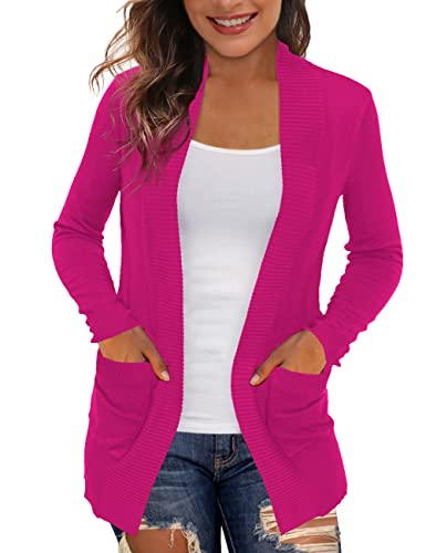 REDHOTYPE Women's Cardigans with Pockets Casual Lightweight Open Front Cardigan Sweaters for Women (S-2XL)