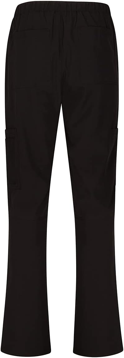 Natural Uniforms Women's Cool Stretch V-Neck Top and Cargo Pant Scrub Set with Regular and Petite Sizes