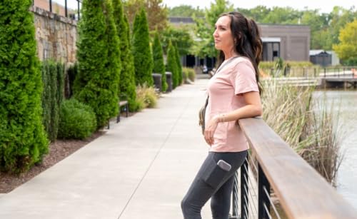 No Nonsense Women's Classic Denim Capri Leggings with Pockets, Comfortable Stretch Pull on Pants