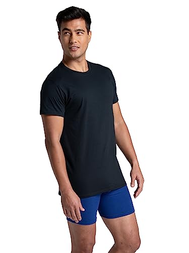 Fruit of the Loom Men's Undershirts, Moisture Wicking & Tag Free, Short Sleeve Crew T-Shirts