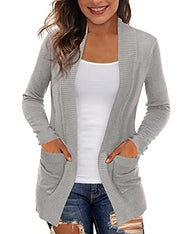 REDHOTYPE Women's Cardigans with Pockets Casual Lightweight Open Front Cardigan Sweaters for Women (S-2XL)