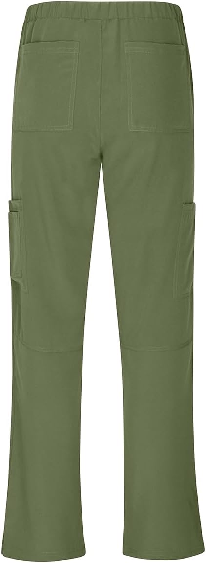 M&M SCRUBS Women's Breathable Cool Stretch Fabric Scrub Top and cargo Pant Set