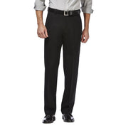 Haggar Men's Premium No Iron Khaki Classic Fit Expandable Waist Flat Front Pant (Regular and Big & Tall Sizes)