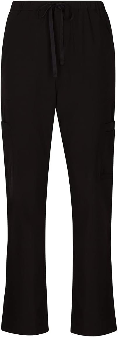 Natural Uniforms Women's Cool Stretch V-Neck Top and Cargo Pant Scrub Set with Regular and Petite Sizes