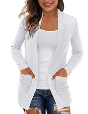 REDHOTYPE Women's Cardigans with Pockets Casual Lightweight Open Front Cardigan Sweaters for Women (S-2XL)