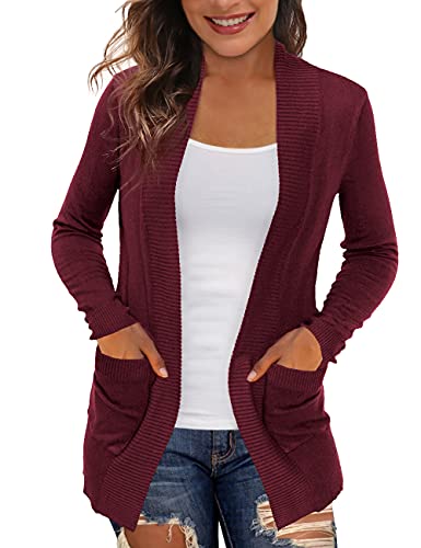 REDHOTYPE Women's Cardigans with Pockets Casual Lightweight Open Front Cardigan Sweaters for Women (S-2XL)