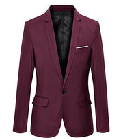 Beninos Mens Blazer Jacket Slim Fit Casual One Button Sport Coats