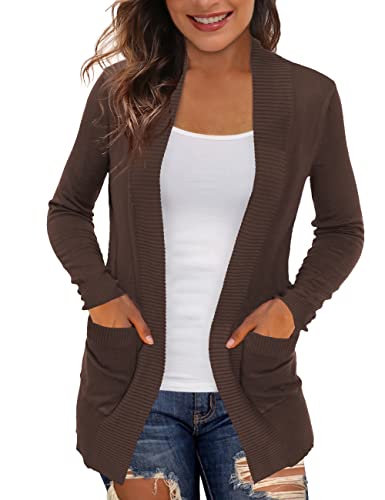 REDHOTYPE Women's Cardigans with Pockets Casual Lightweight Open Front Cardigan Sweaters for Women (S-2XL)