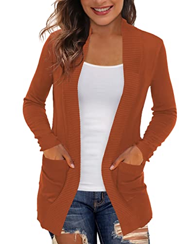 REDHOTYPE Women's Cardigans with Pockets Casual Lightweight Open Front Cardigan Sweaters for Women (S-2XL)
