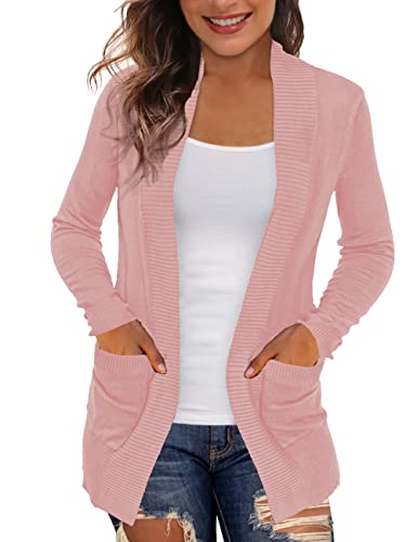 REDHOTYPE Women's Cardigans with Pockets Casual Lightweight Open Front Cardigan Sweaters for Women (S-2XL)