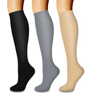 Laite Hebe 3 Pack Medical Compression Sock-Compression Sock for Women and Men-Best for Running,Nursing,Sports