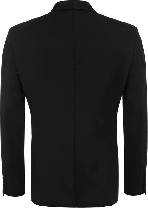 COOFANDY Men's Tuxedo Jacket One Button Dress Suit Blazer Jacket for Wedding Dinner Prom Party