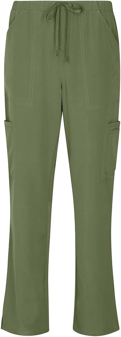 M&M SCRUBS Women's Breathable Cool Stretch Fabric Scrub Top and cargo Pant Set