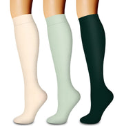 Laite Hebe 3 Pack Medical Compression Sock-Compression Sock for Women and Men-Best for Running,Nursing,Sports