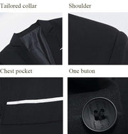 Beninos Mens Blazer Jacket Slim Fit Casual One Button Sport Coats