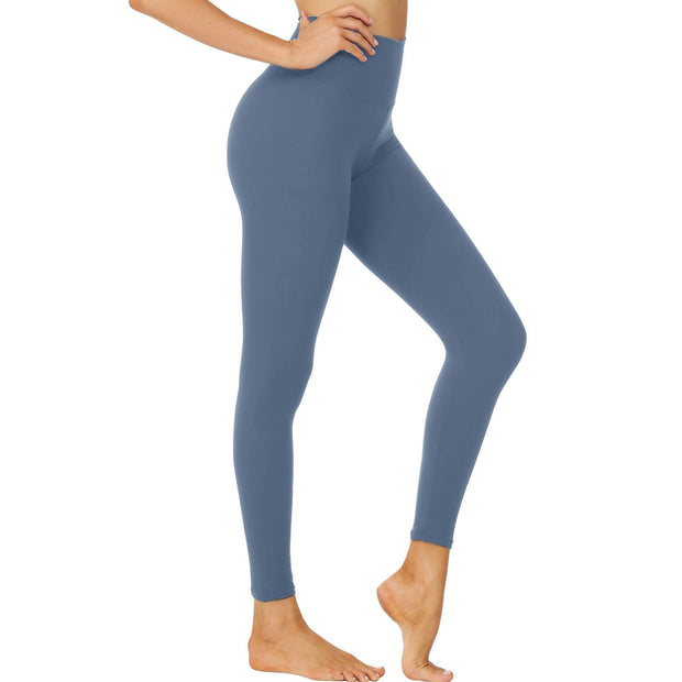 NexiEpoch High Waisted Leggings for Women - Black Tummy Control Compression Soft Yoga Pants for Workout Reg & Plus Size