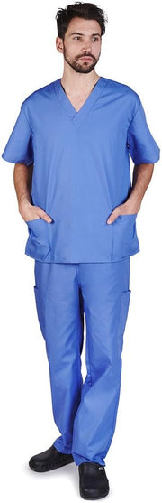 Natural Uniforms Comfortable Fit Men's Workwear Uniform 8 Pocket Top and Pant Set
