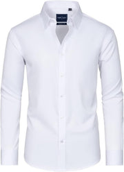 Alimens & Gentle Slim Fit Mens Dress Shirts Long Sleeve Dress Shirts for Men Stain Sheild Button Down Shirt Men Big