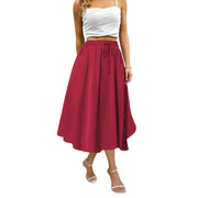 Maxi Skirts for Women with Pockets Long Midi Length Casual Skirt for Beach Party Holiday