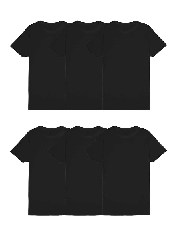 Fruit of the Loom Men's Undershirts, Moisture Wicking & Tag Free, Short Sleeve Crew T-Shirts