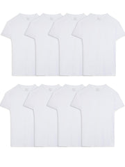 Fruit of the Loom Men's Undershirts, Moisture Wicking & Tag Free, Short Sleeve Crew T-Shirts