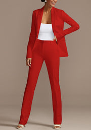 HuiSiFang Womens Fall Fashion 2 Piece Blazer Sets Open Front Blazers and Slim Fit Pants Suits Set