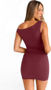 Trendy Queen Womens Mini Summer Dresses 2025 Going Out Off The Shoulder Bodycon Sexy Party Club Spring Fashion Outfits