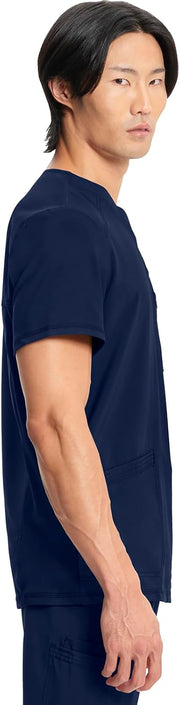 Infinity Cherokee V- Neck Men's Scrub Top with Rib Knit Back Panels CK900A