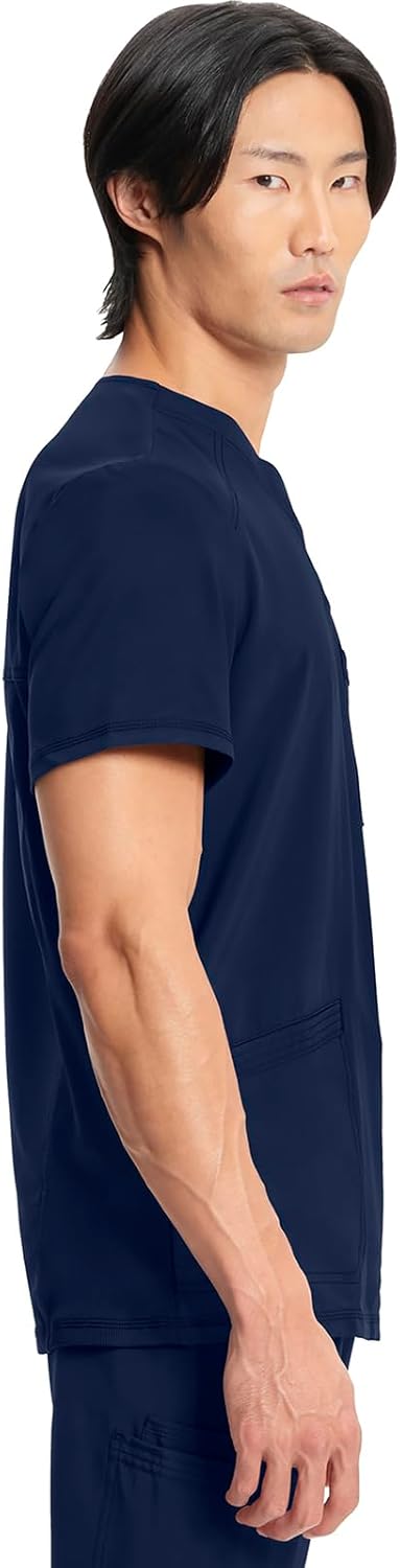 Infinity Cherokee V- Neck Men's Scrub Top with Rib Knit Back Panels CK900A