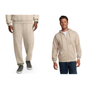 Fruit of the Loom Eversoft Fleece Elastic Bottom Sweatpants with Pockets, Relaxed Fit, Moisture Wicking, Breathable