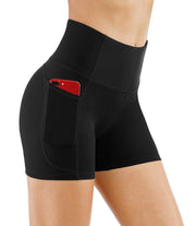 THE GYM PEOPLE Women's High Waist Workout Shorts Breathable Dolphin Split Elastic Lounge Yoga Shorts