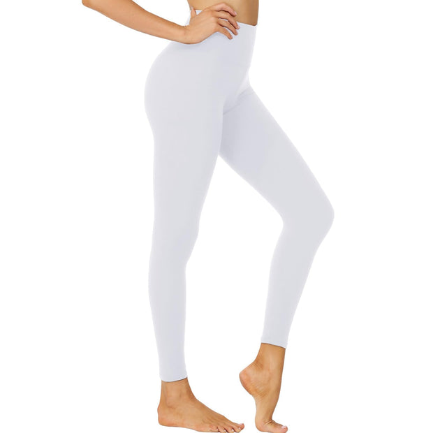 NexiEpoch High Waisted Leggings for Women - Black Tummy Control Compression Soft Yoga Pants for Workout Reg & Plus Size