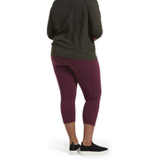 No Nonsense Women's Classic Denim Capri Leggings with Pockets, Comfortable Stretch Pull on Pants