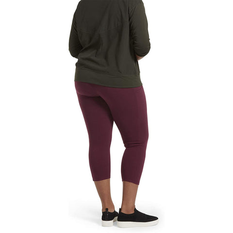 No Nonsense Women's Classic Denim Capri Leggings with Pockets, Comfortable Stretch Pull on Pants