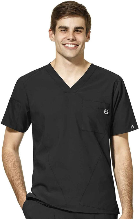 Wink W123 Scrubs for Men, V-Neck Scrub Top