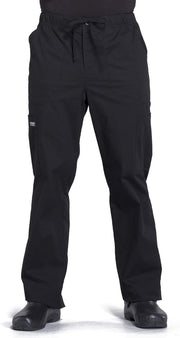 Cherokee Men's Scrub Pant Tapered Leg Fly Front Cargo Pant with 5 Pockets WW190
