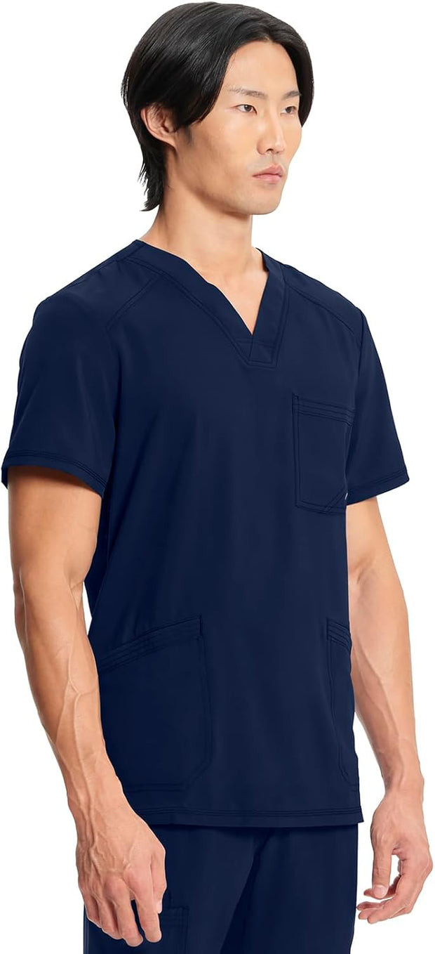 Infinity Cherokee V- Neck Men's Scrub Top with Rib Knit Back Panels CK900A