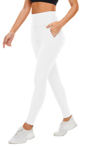 FULLSOFT Soft Leggings for Women - High Waisted Tummy Control No See Through Workout Yoga Pants