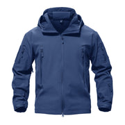 TACVASEN Men's Special Ops Military Tactical Rain Jackets Winter Warm Fleece Softshell Hooded Raincoat Snowboard