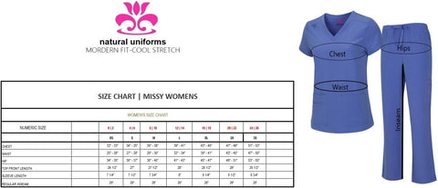 Natural Uniforms Women's Cool Stretch V-Neck Top and Cargo Pant Scrub Set with Regular and Petite Sizes