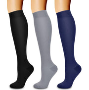Laite Hebe 3 Pack Medical Compression Sock-Compression Sock for Women and Men-Best for Running,Nursing,Sports