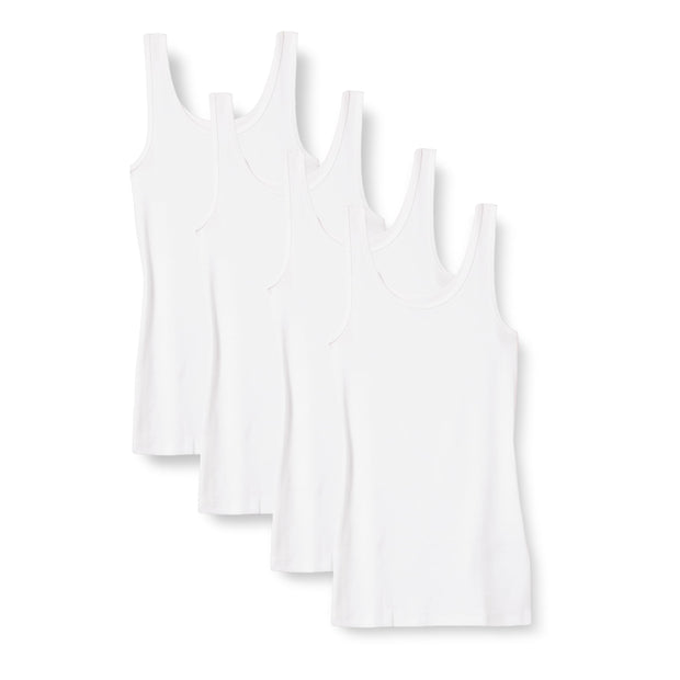 Amazon Essentials Women's Slim-Fit Tank, Pack of 4