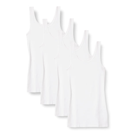 Amazon Essentials Women's Slim-Fit Tank, Pack of 4