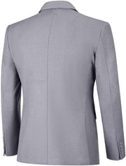 Men's Slim Fit 3 Piece Suit Two Button Business Wedding Dress Tux Suit Set Jacket Vest Pants with Tie