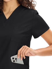 COZYFIT Scrubs for Women Set Medical Uniform - V-Neck Top & Straight Leg Pants with 9 Pockets, Unisex Workwear