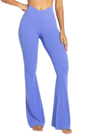 Sunzel Flare Leggings, Crossover Yoga Pants with Tummy Control, High-Waisted and Wide Leg
