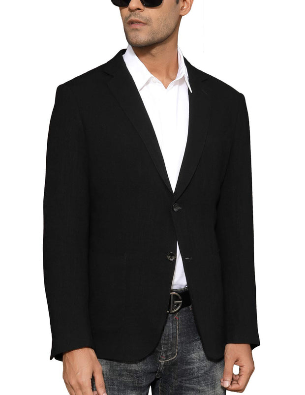 PJ Paul Jones Men's Slim Fit Lightweight Linen Jacket Tailored Blazer Sport Coat